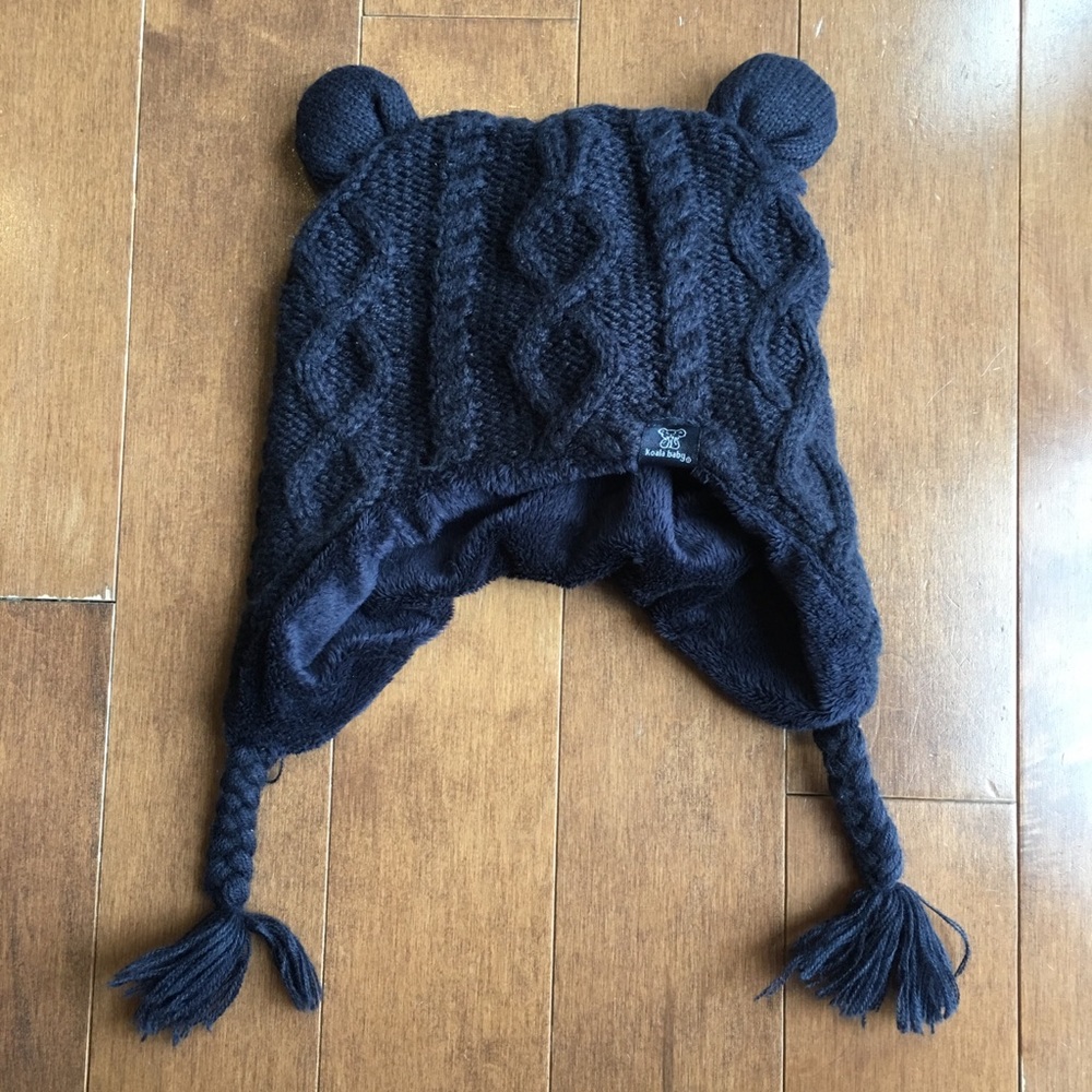 Koala Baby Navy Hat with Ears Size 6-12 Months